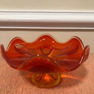 Viking Glass MCM Compote Dish